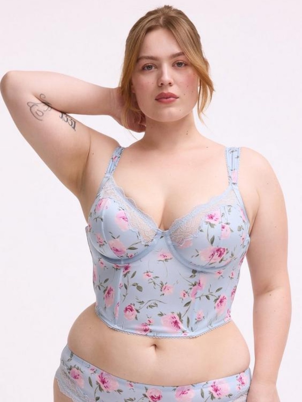 NWT Torrid Floral Satin Bustier